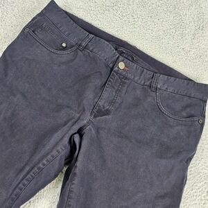 QOR 3XDRY Pants Mens 38x32 Gray Stretch Khakis Zip Pocket Travel Hiking Outdoor